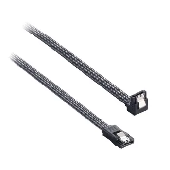 ModMesh Right Angle SATA 3 kábel 30 cm - carbon - kábel - Digital/Dáta (CM-CAB-RSAT-N30KC-R)