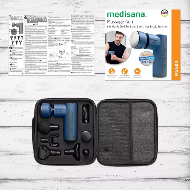 Medisana MG 600 masážny prístroj univerzálny čierna, modrá