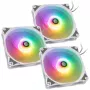 Skriňový ventilátor BitsPower Notos RGB PWM 120mm biely, 3 balenie