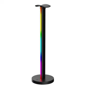 Stolná lampa Yeelight Beam RGBIC čierna — LED 12W, viacfarebné ambientné, 400×117 mm, AC/USB 12V