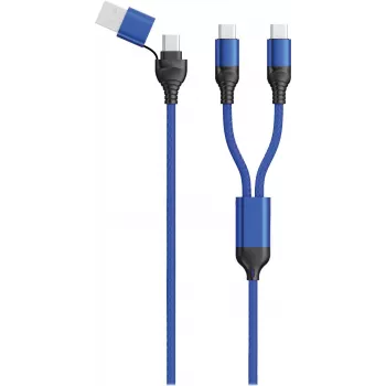 USB kábel 2GO 797366 1,2 m USB-A/USB-C 2 x USB-C čierny modrý