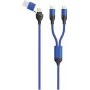 USB kábel 2GO 797366 1,2 m USB-A/USB-C 2 x USB-C čierny modrý