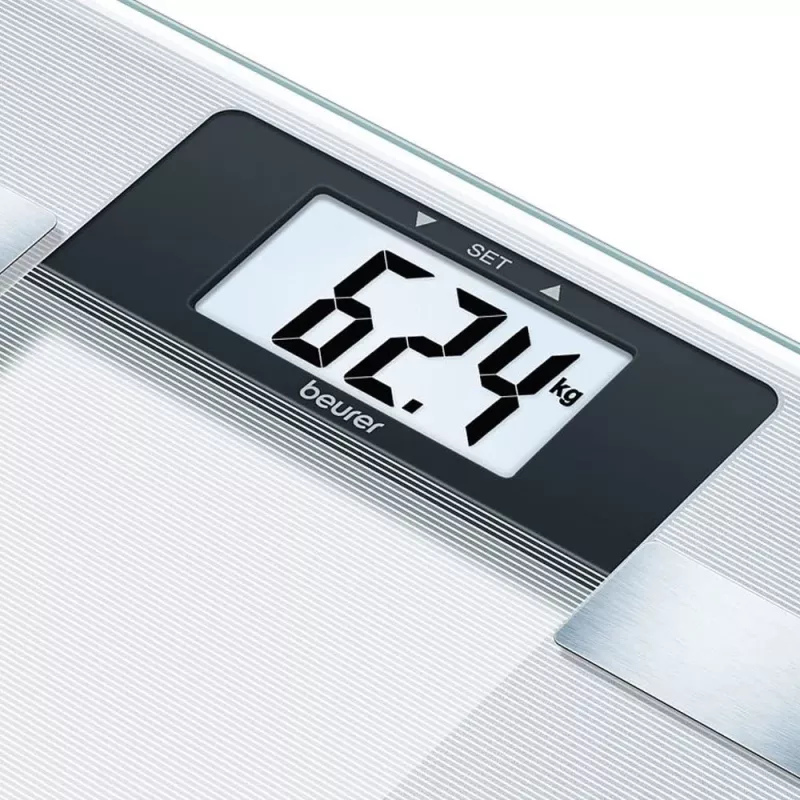 Beurer BG 13 Square sivá, transparentná elektronická osobná váha