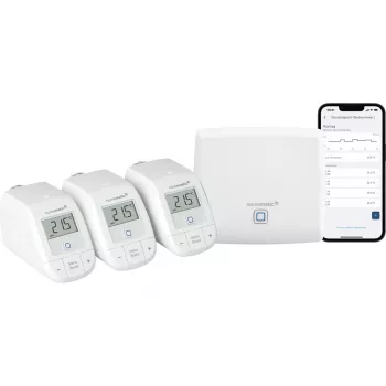 Smart Home štartovacia sada kúrenie HomeMatic HmIP-HAP s 3x termostatmi radiátora