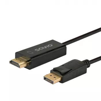 Kábel Display Port na HDMI 1,5m, CL-183 Savio SAVKABELCL-183