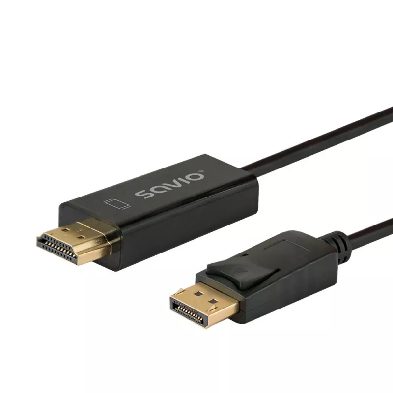 Kábel Display Port na HDMI 1,5m, CL-183 Savio SAVKABELCL-183