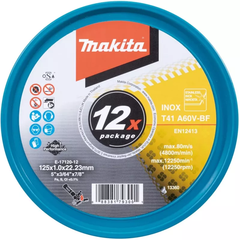 Makita E-17120-12 rovný rezací kotúč 125 mm 12 kusov (E-17120-12)