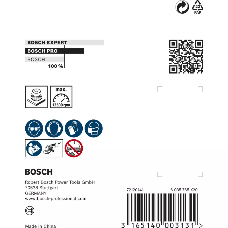 Bosch 1 608 614 020 príslušenstvo k uhlovej brúske hrniečková kefa