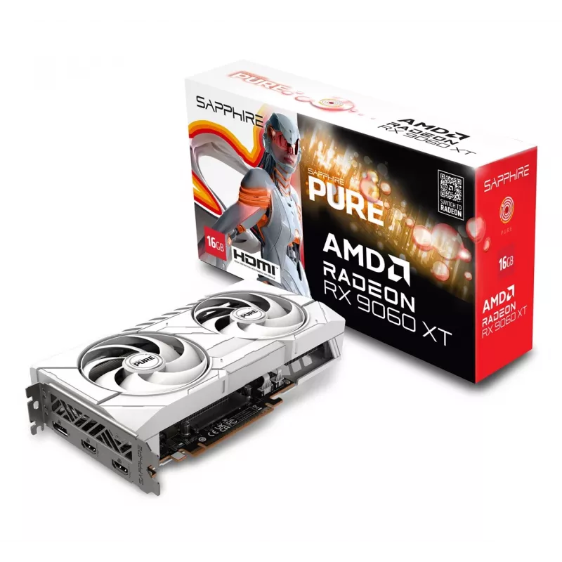 SAPPHIRE PURE Radeon RX 9060 XT Gaming OC 16GB grafická karta