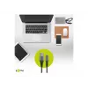 Goobay 49269 kábel USB-A – Lightning, 2 m, textilný oplet, kovové konektory, certifikácia MFi, USB 2.0, vesmírne sivá/strieborná