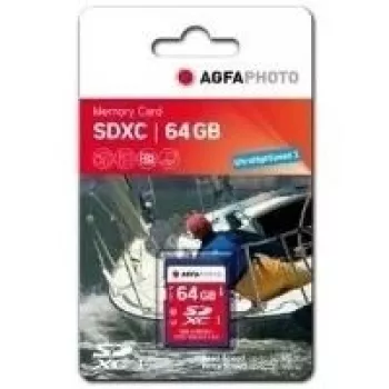 AgfaPhoto - flash pamäťová karta - 64 GB - trieda 10 - SDXC UHS-I