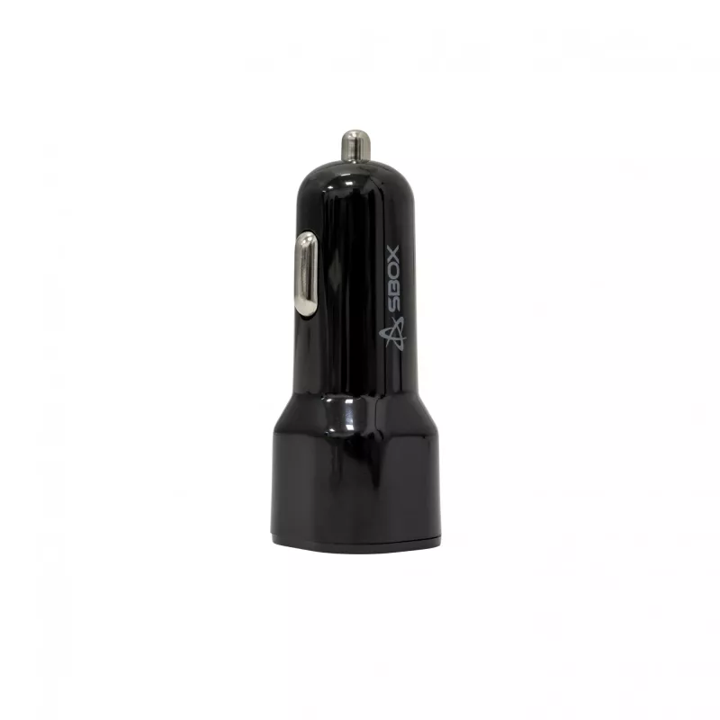 Auto nabíjačka SBOX CC-038 38W čierna — duálny USB napájací zdroj pre vozidlá