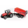 Model traktora BRUDER Massey Ferguson 7480 s vyklápacím prívesom