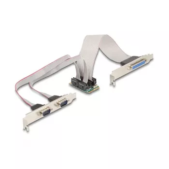 DeLOCK 95277 Interný paralelný RS-232 Mini PCI Express adaptér zelená