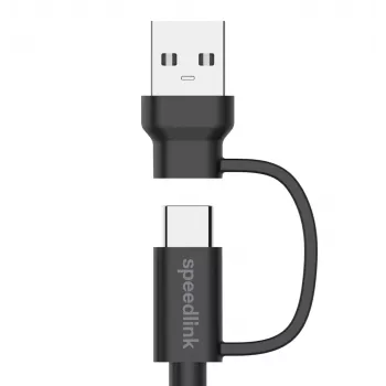 USB 3.2 Gen 1 (3.1 Gen 1) kábel Speedlink SL-460101-BK, 3 m, USB A/USB C na USB C, čierny