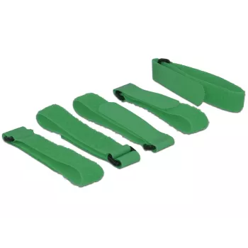 Suchý zips DeLOCK 18706 zelený 5 kusov