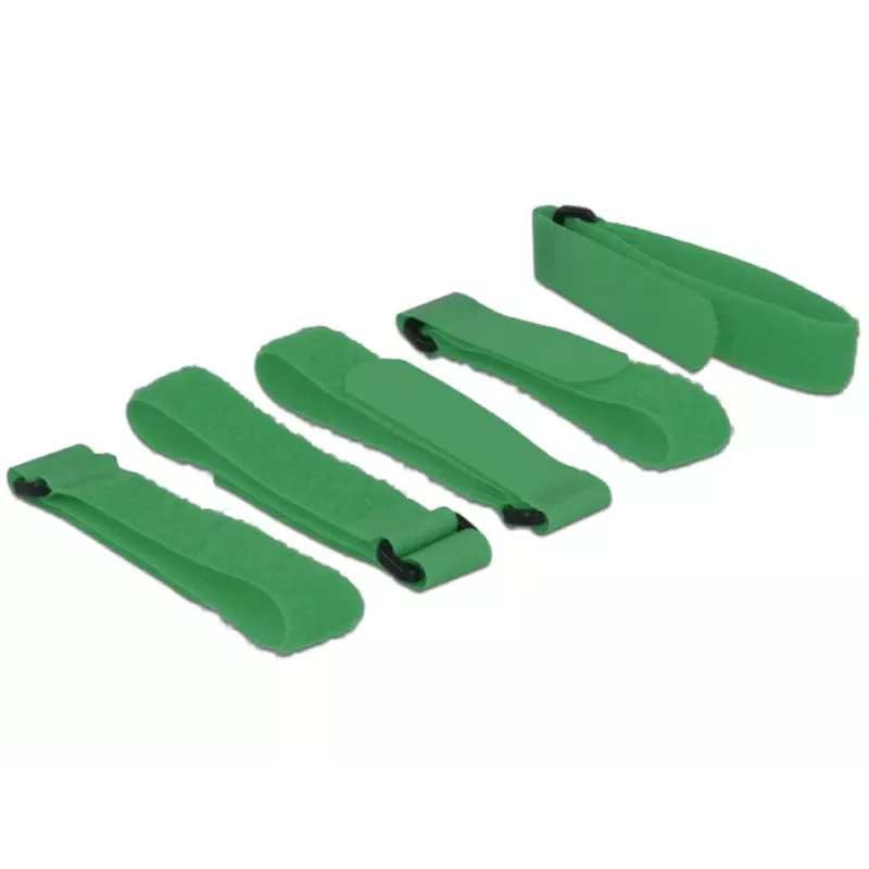Suchý zips DeLOCK 18706 zelený 5 kusov