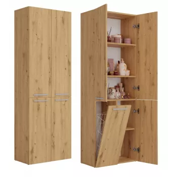 Topeshop NEL 1K DD ART KPL kúpeľňová skrinka dub