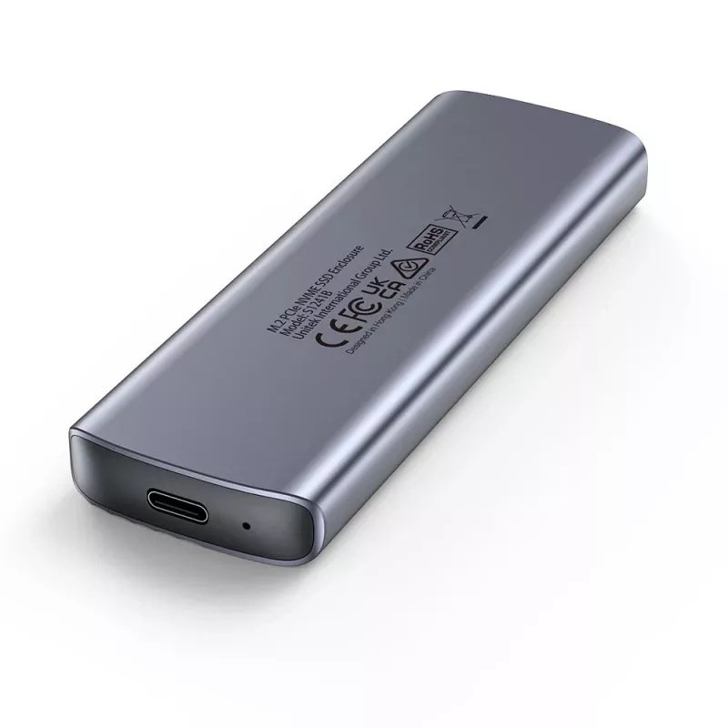 M.2 puzdro na disk - Unitek S1241B01 1x M.2 NVMe USB-C 10Gbps