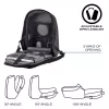 XD Design Bobby Hero Small P705.701 protikradnutý batoh, notebook 13,3 palca, tablet 12,9 palca, 10,5 l, PET, čierny