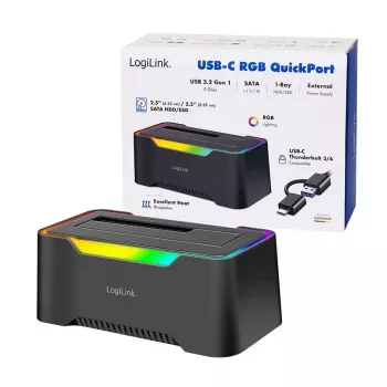 LogiLink HDD dokovacia stanica LogiLink Quickport USB 3.2 1-port pre 2,5/3,5 SATA (QP0035)