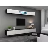 Cama obývacia zostava VIGO 12 čierna/biela lesk