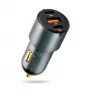 Auto nabíjačka everActive CC-40Q QC3.0 60W, USB auto adaptér na nabíjanie mobilných zariadení