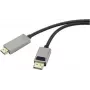RF-4995158 DisplayPort kábel [1x konektor samec – 1x HDMI konektor samec] čierny (RF-4995158)