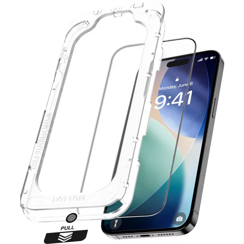 Nevox NEVOGLASS 3D 2550 ochranné sklo na displej iPhone 17 Air, s Easy App, priehľadné