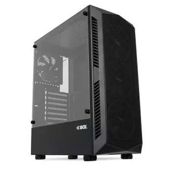 PC skriňa IBOX LUPUS 27 Midi Tower ATX, tvrdené sklo, RGB, 455×200×380 mm, podporuje ATX, GPU do 32 cm