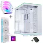 Lian Li O11 Dynamic EVO RGB PC skriňa bundle HydroShift II LCD-S 360TL AiO + 3x UNI FAN SL-INF 120 Reverse Blade ventilátor - biela