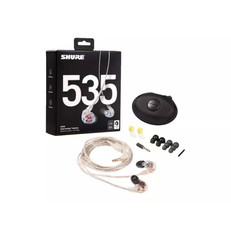 Shure SE535 Headset káblový in-ear stage/studio transparentný