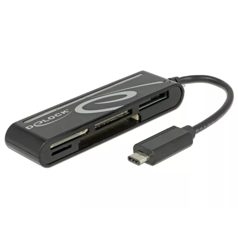 DeLOCK USB2.0 čítačka kariet USB Type-C samec 5 slotov - čítačka kariet - All-in-one (Multi-Format) - USB-C (91739)