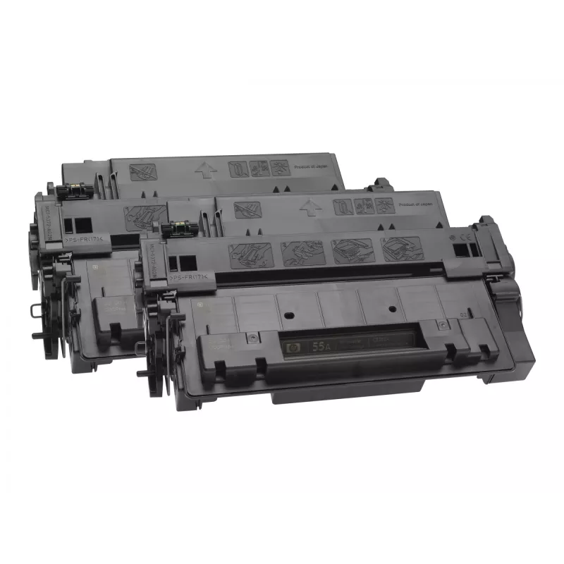 HP 55X balenie 2 ks s vysokou výdržou čierne originálne LaserJet tonerkazety