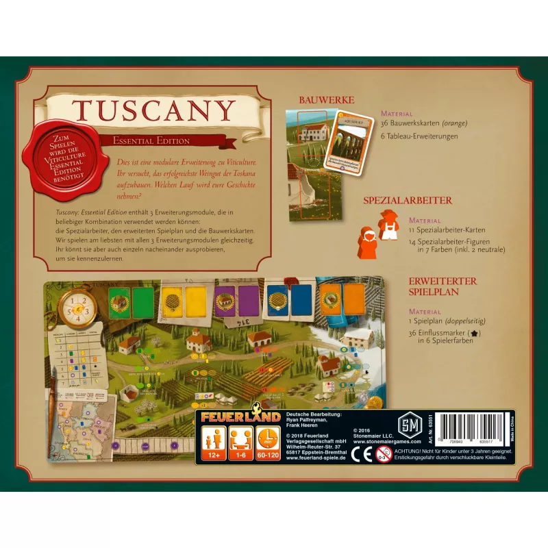 Viticulture: Tuscany Essential Edition, rozšírenie spoločenskej hry