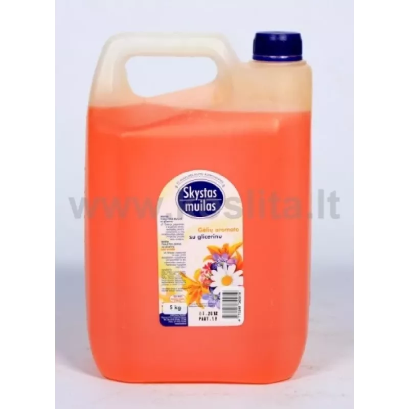 Tekuté mydlo s glycerínom, kvetinová vôňa 5 l