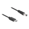 DeLOCK USB Type-C napájací kábel 1 m 5,5 x 2,1 mm konektor samec 5 V 1,5 A