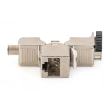 Digitus Cat. 6A Keystone modul tienený 4 ks strieborný RJ-45