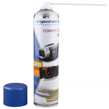 Sprej so stlačeným vzduchom ESPERANZA ES118 600 ml, modrá/biela, 1 ks