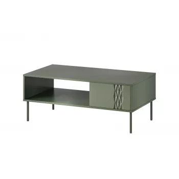 Cama TRESSE lavica / stolík 110x60x40 matná zelená
