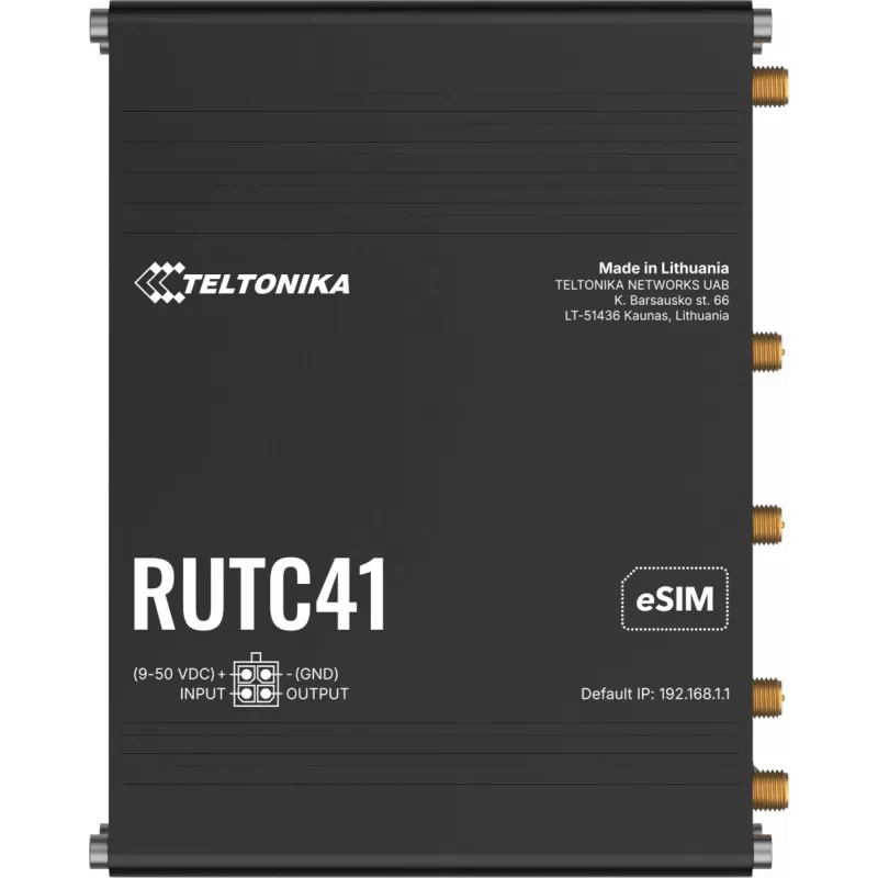 Router TELTONIKA RUTC41 4G LTE EDGE, priemyselný mobilný router RUTC41000000