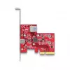 DeLOCK PCI Express x4 karta USB 10 Gbps Type-C Type-A Low Profile