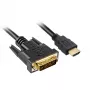 Adaptérový kábel HDMI > DVI-D (čierny, 5 metrov, Dual Link, 24+1)