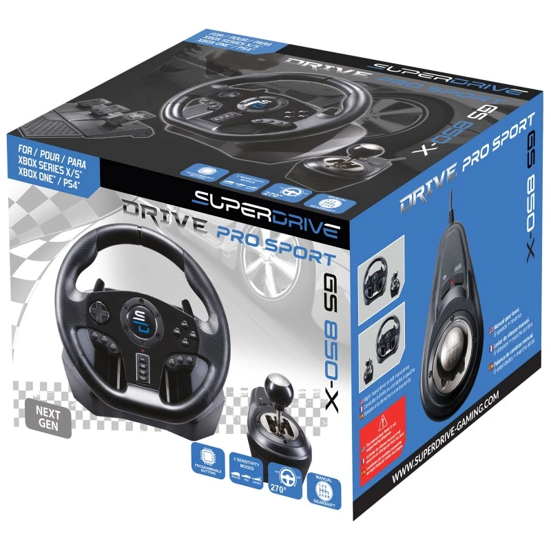 Volant + pedále Subsonic GS850-X čierny 270° rotácia USB