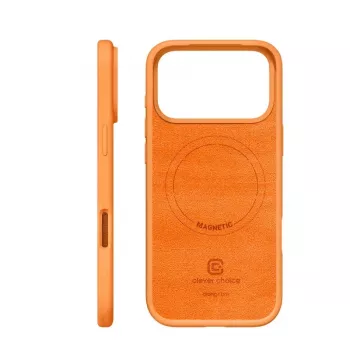 Ochranné puzdro MagSafe Crong pre iPhone 17 Pro – oranžové