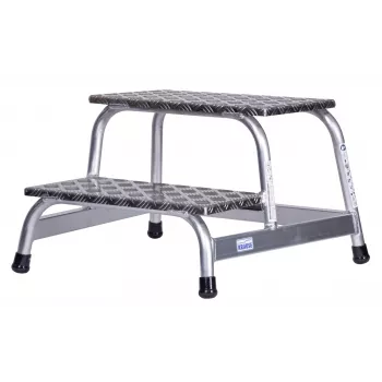 Schodík Krause 805027, hliník 2 stupne, max. zaťaženie 150 kg, dĺžka 680 mm, výška 41 cm