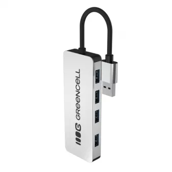 USB hub Green Cell HUB-GC-A4A — 4-portový USB-A 3.0 hub