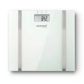 Ecomed BS-70E obdĺžniková biela elektronická osobná váha