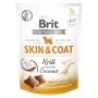 Pamlsky pre psov Brit Dog Skin & Coat Krill Coconut 150 g — diétne pevné pamlsky pre dospelých psov, príchuť krilu, bezlepkové