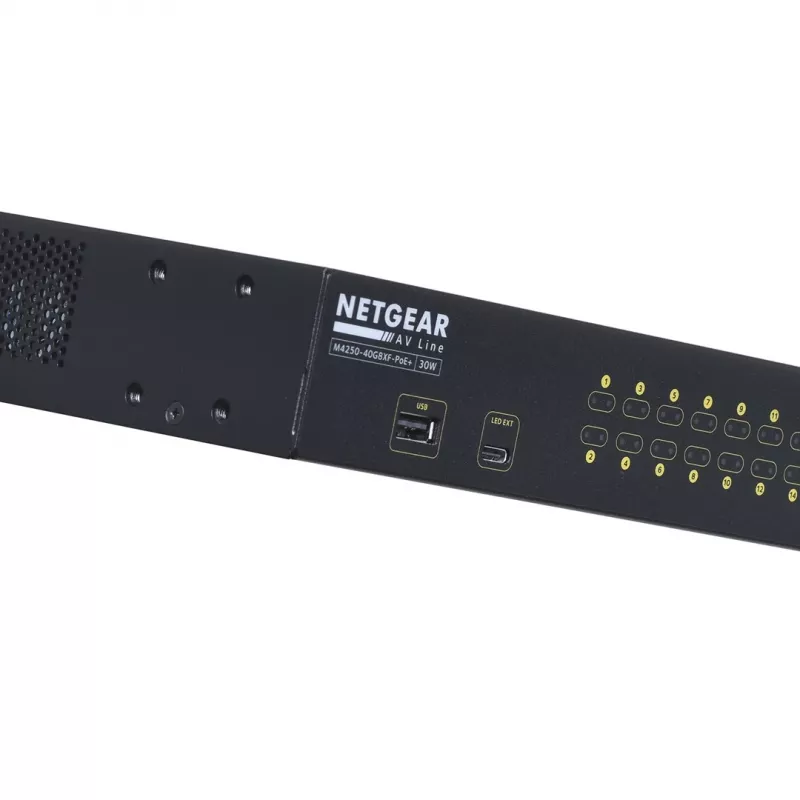 NETGEAR GSM4248PX-100EUS sieťový switch Managed L2/L3/L4 Gigabit Ethernet (10/100/1000) Power over Ethernet (PoE) čierna